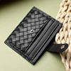 Cross-Border Card Holder for Women, Compact Document Holder, Stylish Card Holder for Men, Anti-Magnetic Driver's License Card Holder, Exquisite Coin Purse, Woven Design