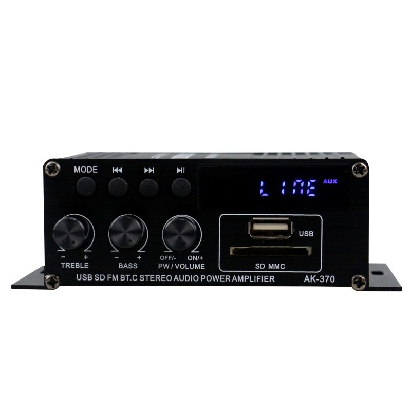 Ak-370 Power Amplifier Bluetooth Car Home 12V Power Amplifier Amazon Cross-Border E-Commerce Export Hot-Selling Products