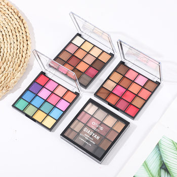 Qiao Yan 16 Color Peach Blossom Makeup Pearlescent Eyeshadow Plate Earth Color Naked Makeup Beginners Not Eyeshadow 1951