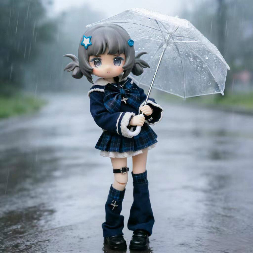 เสื้อผ้าตุ๊กตา OB11 เสื้อผ้าตุ๊กตา BJD ขนาด 1/12 ชุดเดรส Meteor Star Language Series Aurora รุ่น Mi Tian เหมาะสำหรับชุดหลบหนี