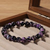 Purple Fire Agate Esoteric Energy Jewelry Punk Style Foreign Trade Stone Bracelet Natural Amazon Hot-Selling Cross-Border Bracelet