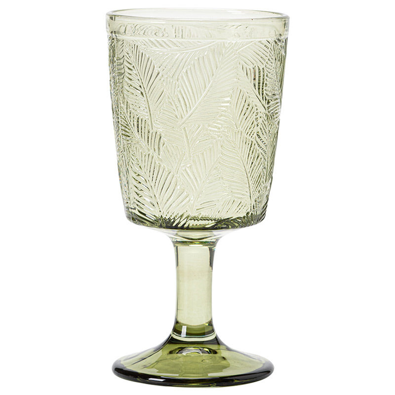 Retro Embossed Goblet Red Wine Glass Household Accessible Luxury High-End Glass Female High-Looking Champagne Glass Wine Glass Water Glass