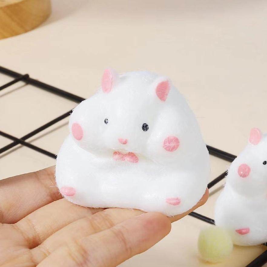 乳白ハムスターピンチファン【ぬいぐるみ風】