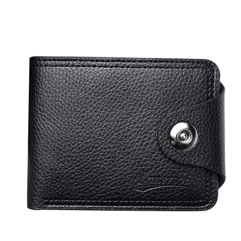 Factory wholesale men's wallet casual youth buckle coin purse multi-functional multi-card male card holder card holder