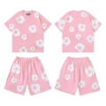 Short-sleeved suit [pink]