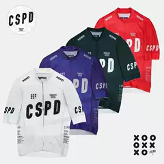 Cspd Competitive Professional Short-Sleeved Cycling Jersey, Sun Protection Road Bike Cycling Clothing, Outdoor Sports Quick-Drying Equipment