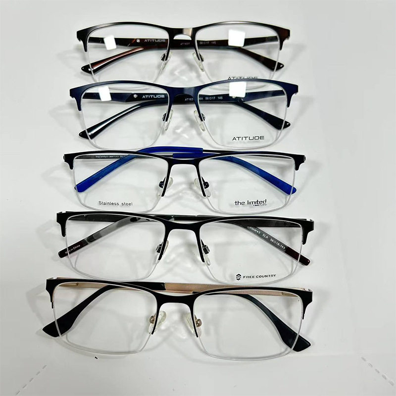 Mixed Batch Processing of High-End Fashionable Metal Glasses Frames for Men and Women, Versatile Frames That Can Be Equipped with Myopia Lenses