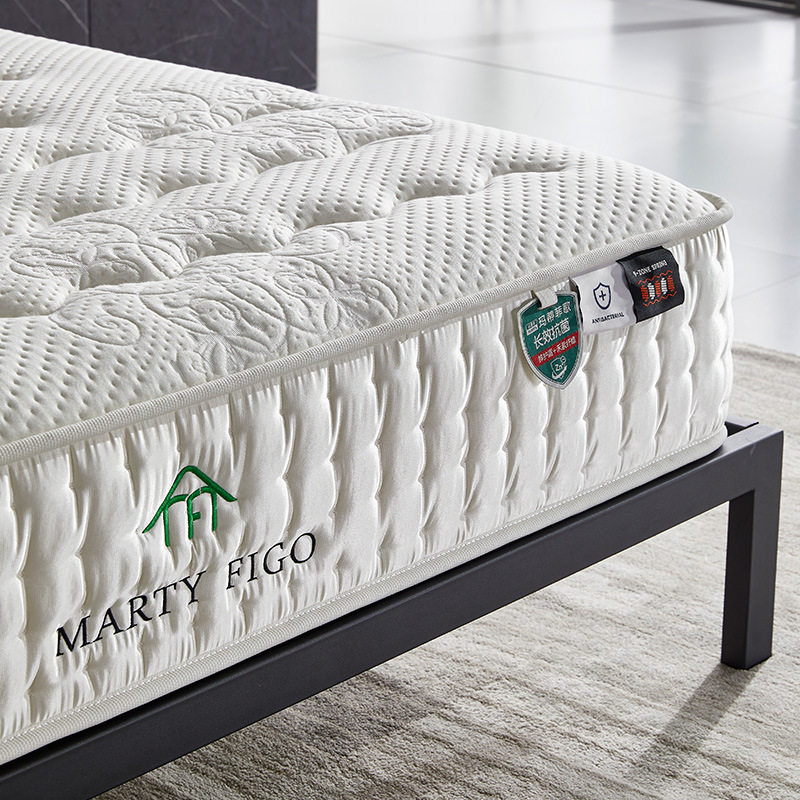 Factory Direct Supply Latex Spring Silent Mattress for Home Bedroom Thickened for Guesthouses and Hotels Compressed Roll-Packed Zero-Pressure Mattress