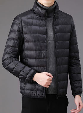 men's slim warm coats casual Stand-Up Collar Jacket Thin棉服