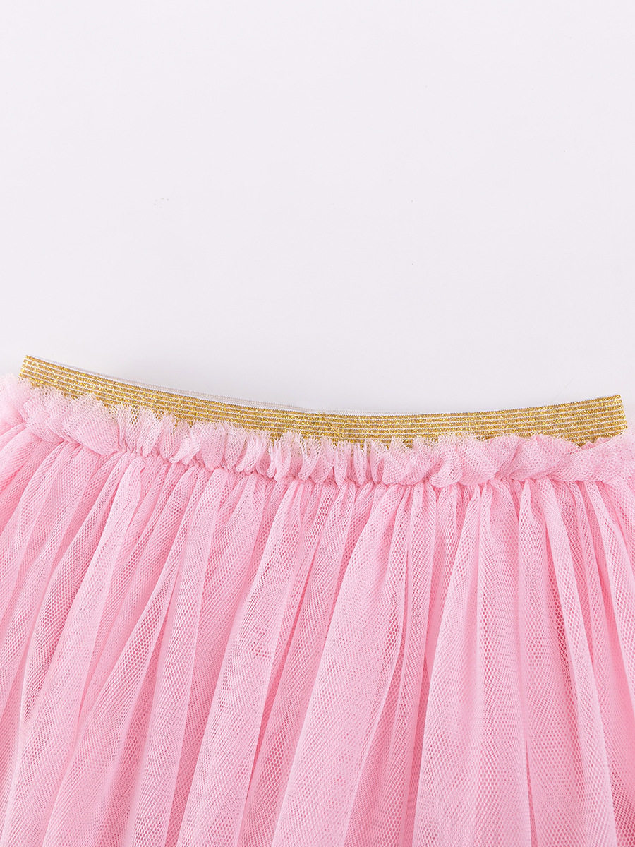 Set gaun mesh anak perempuan musim panas, set bayi perempuan lucu manis, pakaian anak