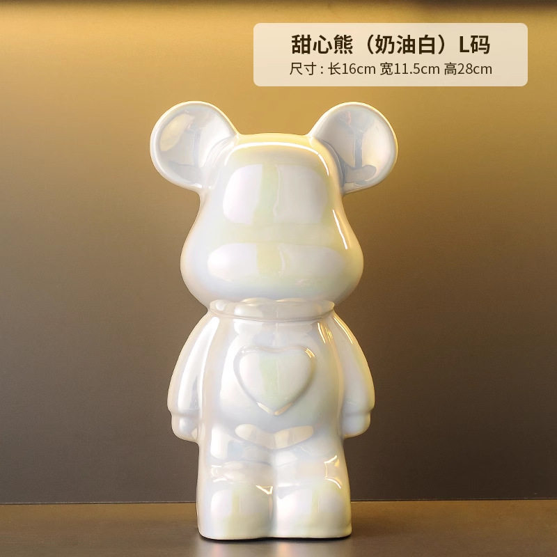 轻奢暴力熊家居展示柜高档摆件客厅电视柜酒柜玄关存钱罐装饰品