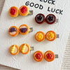 Creative and Interesting Simulated Egg Tart Hairpin, Cute Girl Dessert Cake Hair Accessory, Food Side Clip, Popular Personalized Hairpin