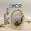 Plastic Photo Frame 7-inch 10-inch Advanced Sense Niche Desktop Ins Style Atmosphere Sense Decorative Dressing Table Thickened Photo Frame Mirror