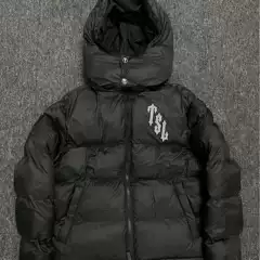 Trapstar Black New Tiger Standard Cotton-padded jacket Winter Trendy Brand European and American Street Style Couple Jacket European and American