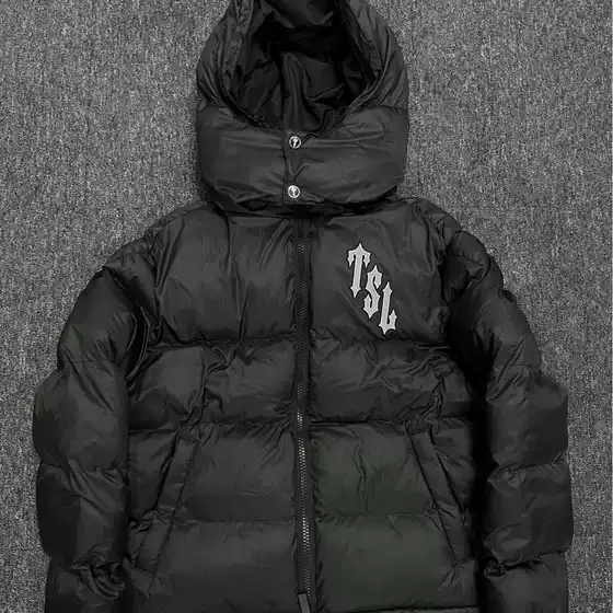 Trapstar Black New Tiger Standard Cotton-padded jacket Winter Trendy Brand European and American Street Style Couple Jacket European and American
