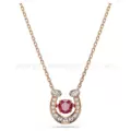 Horseshoe smart red diamond necklace