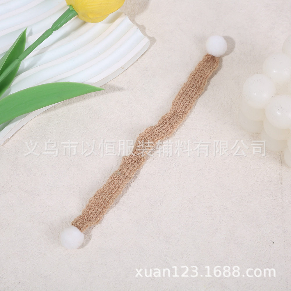 现货圣诞迷你针织小围巾卡通公仔娃娃DIY玩具围脖配饰圣诞节装饰