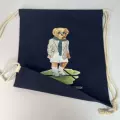 Badminton racket bear pocket-navy blue