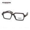 Retro Plate Myopia Glasses Square Frame Wood Grain Large Frame Men and Women Lensless Glasses Frame Ps9019