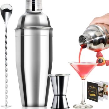 Factory Direct Supply Stainless Steel Mixer Wine Set Cocktail Mixing Cup European Bar Supplies Three-piece Set