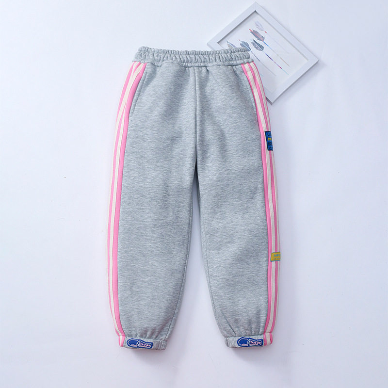 Thick Fleece-lined Kids' Pants, Winter Warm Kids' Trousers, Toddler Sports Pants