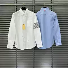 TB shirt three-color tassel four-bar lapel casual all-match top men's and women's same long-sleeved shirt cardigan coat