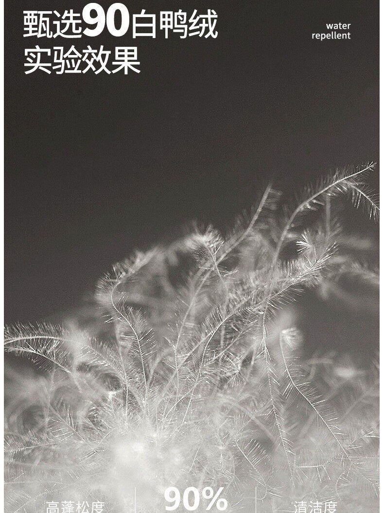 Luotuo's Same Style down Jacket Moonlight Blue Women's Windproof and Waterproof Snow Country Ski Suit Men's Jacket Mountaineering Suit