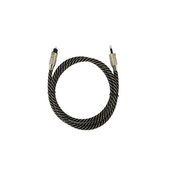 toslink Digital Optical Fiber Audio Line Square to Round Mouth Gold Plated Audio Amplifier Audio Optical Fiber Line Braided Net 3 m