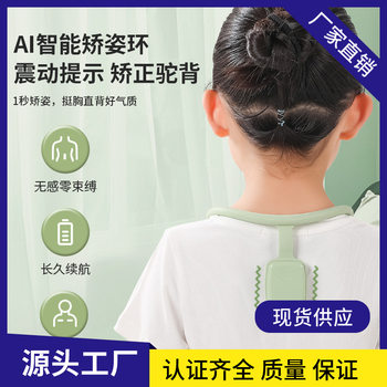 Sitting Posture Correction Reminder for Children and Students, Hunchback Posture Correction Clip, Collar Hanging Neck Vibration Reminder, Straight Back Device