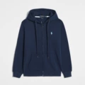Zipper - royal blue - sky blue label