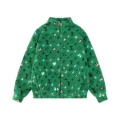 9 green (stand collar with logo jacquard all over)