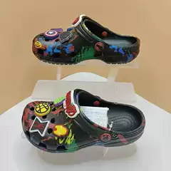 Marvel Co-Branded Avengers Kidsren's Clogs, Non-Slip Sandals, Toe-Toe Slippers, Boys and Girls Beach Shoes
