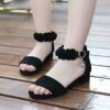 2025 latest girls sandals summer children's female students sandals high heel princess sandals fashion Korean casual shoes