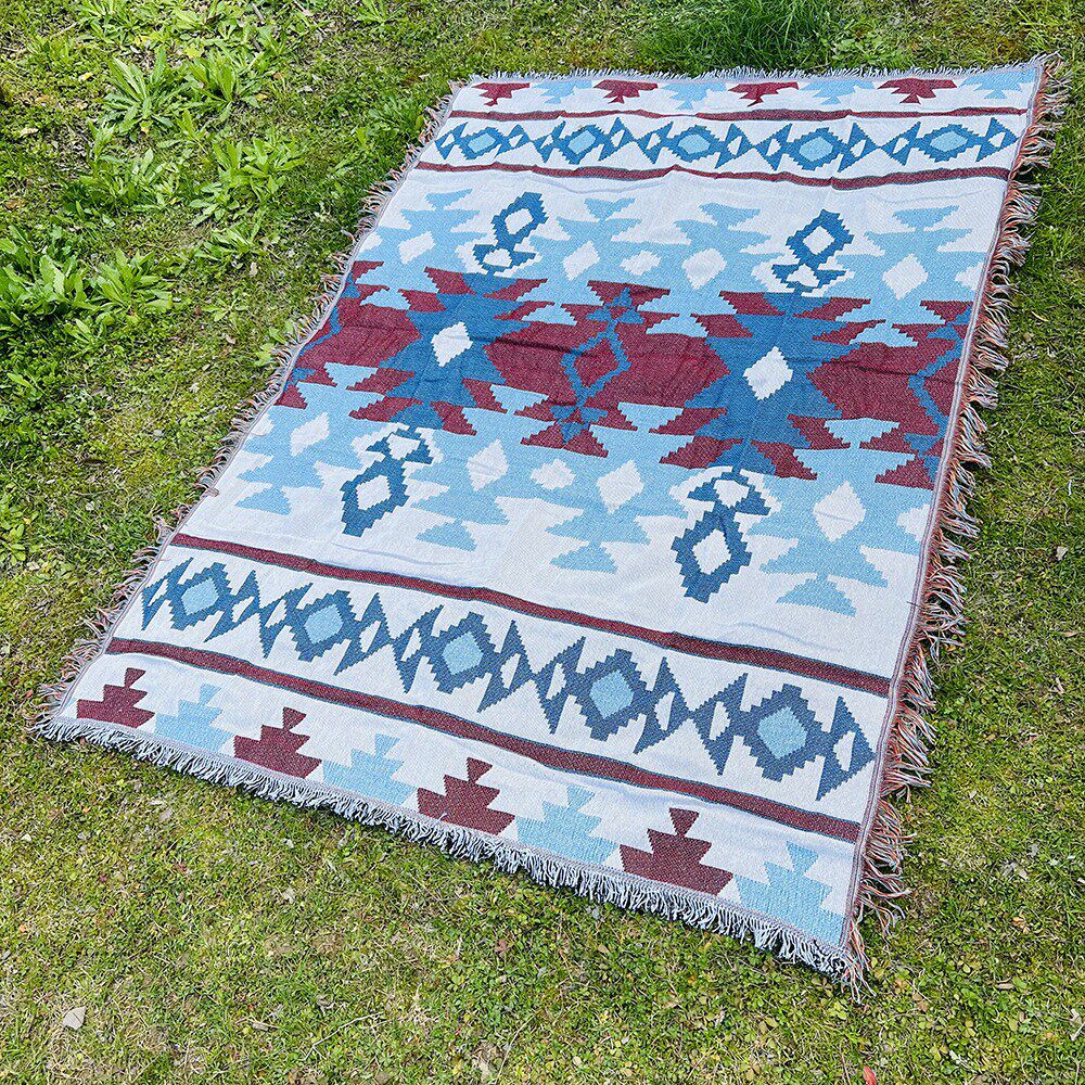 Customized Outdoor Camping Blanket, Picnic Mat, Universal Sofa Cover Blanket, Sofa Blanket, Cotton Thread Nap Blanket, Multifunctional Tapestry