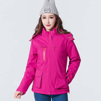 Intelligent Heating Jacket for Men and Women, Outdoor USB Charging Heated Cotton Jacket, Warm Mountaineering Jacket for Women, Sports