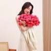 Rose Bouquet Blanket Chinese Valentine's Day Towel Birthday Gift Nap Knitted Blanket Girlfriend Gift Wedding Accessories