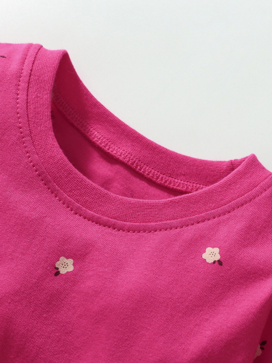 Girls' Dress, Autumn Long-sleeve Cotton Printed Princess Dress