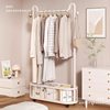 Clothes Rack, Bedroom Floor-Standing Coat Rack, Removable and Space-Saving, Entry-Level Storage Rack, Integrated Wall-Mounted Clothes Drying Artifact