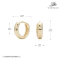 925 Silver Gold Plated -8mm