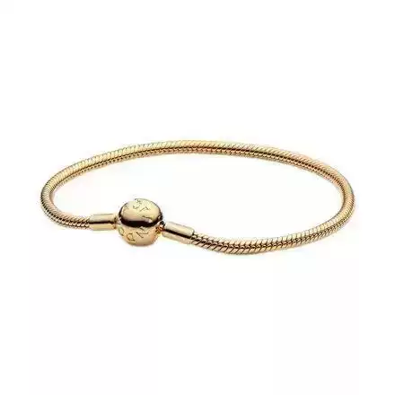 Panjia S925 Silver Bracelet for Women, White Copper Silver-Plated Chain, Crown Round Bead Clasp, Snake Bone Chain for Women, Copper Silver-Plated Snake Bone Chain