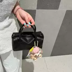 2025 New Niche Planting Sheepskin Toast Bag Bowling Pillow Bag Fashion Casual Shoulder Crossbody Small Bag