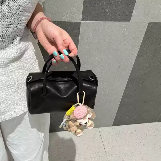 2025 New Niche Planting Sheepskin Toast Bag Bowling Pillow Bag Fashion Casual Shoulder Crossbody Small Bag