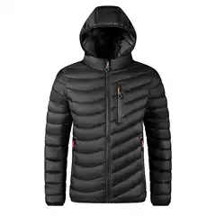 Cross-Border E-Commerce Cotton-Padded Jacket for Men, Large Size, Removable Hood, Autumn and Winter New Amazon Hooded Cotton-Padded Jacket, Men's Clothing