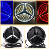 Подходит для светящегося светодиодного логотипа автомобиля Mercedes-Benz A, B, C, E-class GLC ML, модифицированного сплошного оригинального логотипа автомобиля с подсветкой