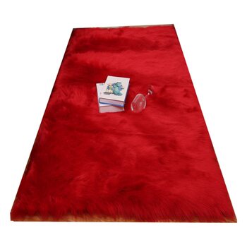 [Carpet] white plush carpet Australia imitation Sheep Carpet living room carpet window background window mat custom