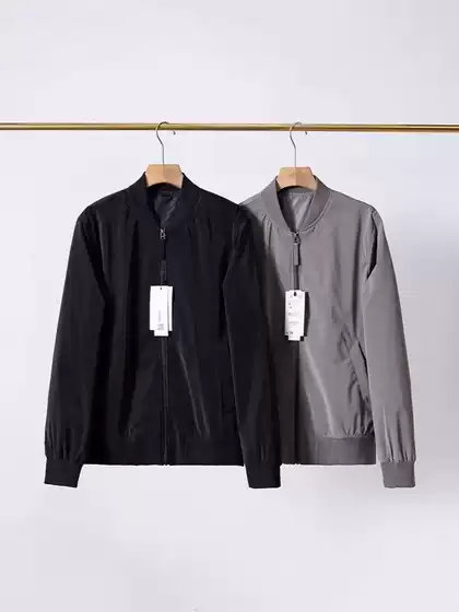 Taop&Za Spring New Men's Casual Simple Cardigan Zipper Jacket Versatile Stand-Up Collar Top