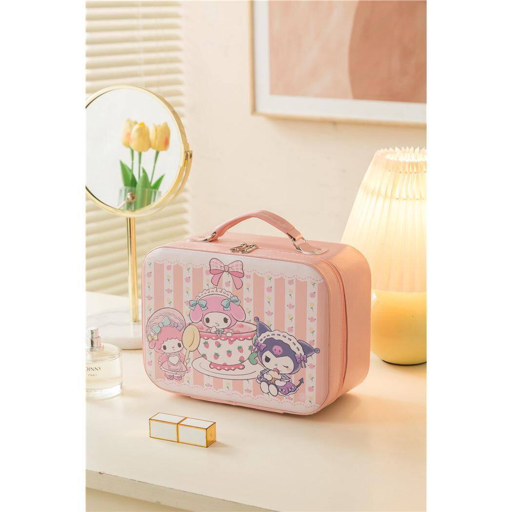 New Dopamine Printed Cosmetic Bag, Large Capacity, Portable, Waterproof, Student Girl Travel Storage, Cross-Border Trend