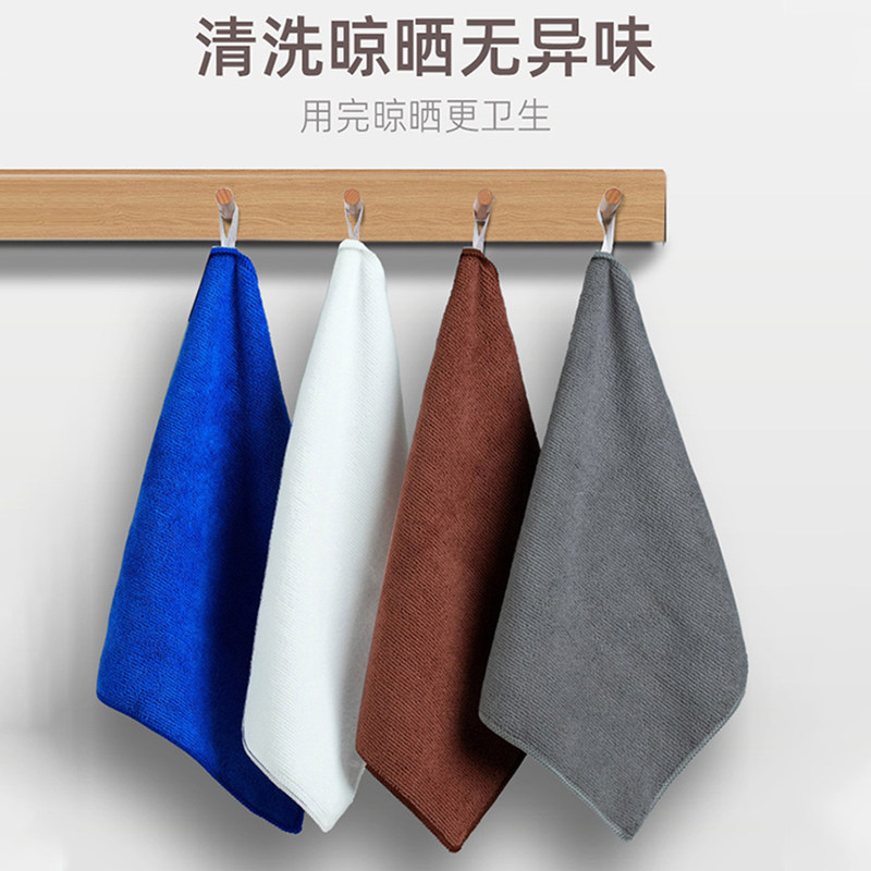 Special Rags for Milk Tea Shops, Non-Greasy, Lint-Free, White Kitchen Towels for Commercial Use, Multi-Purpose Cleaning Towels
