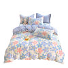 Pure cotton four-piece set 100 cotton one-piece quilt cover bed hat three-piece set Spring and Autumn single student dormitory quilt cover