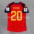 2627 spain home + printed no. 20 star + world cup chapter